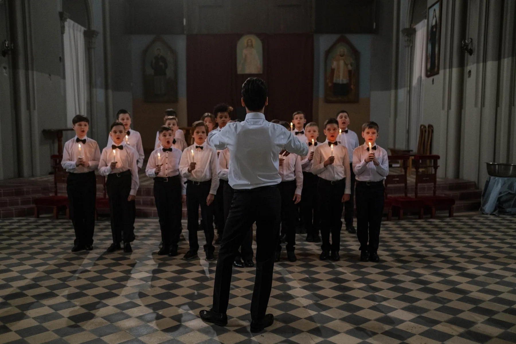 children’s choir in a church children’s choir in a church
