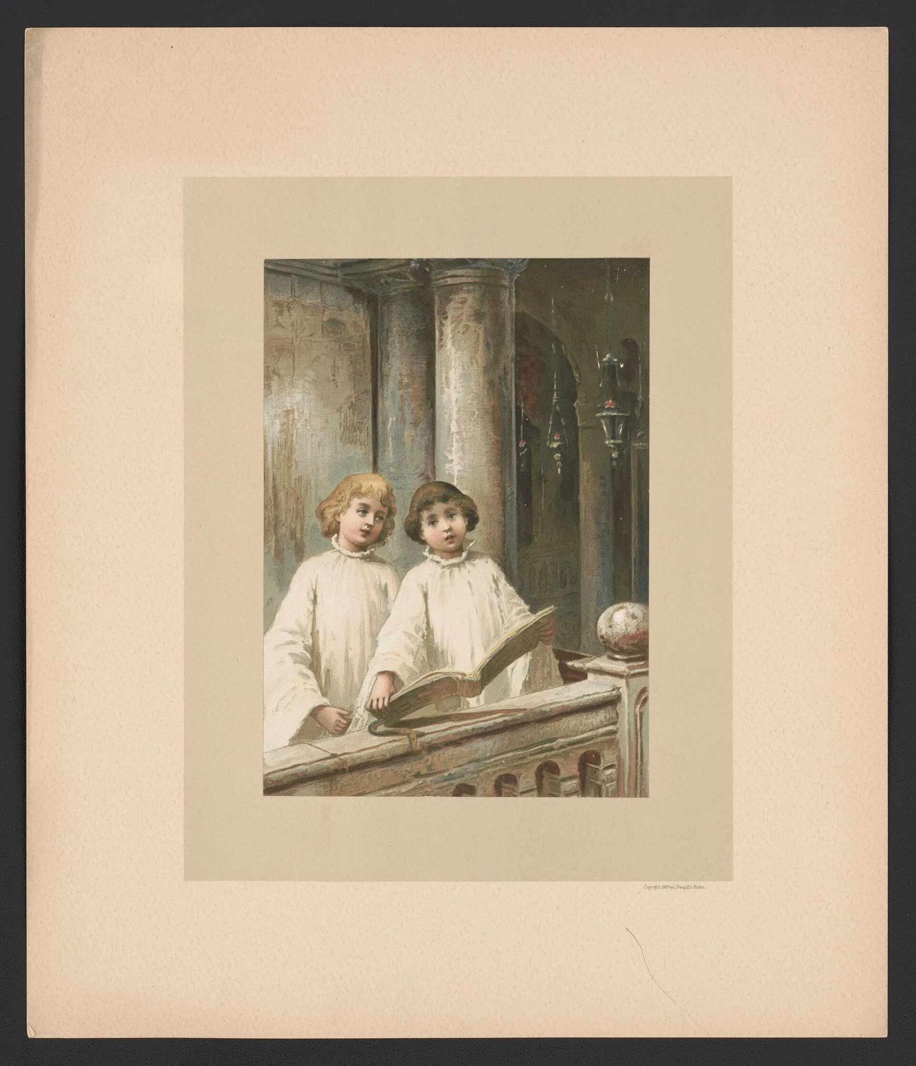 Enfants choristes lisant une partition