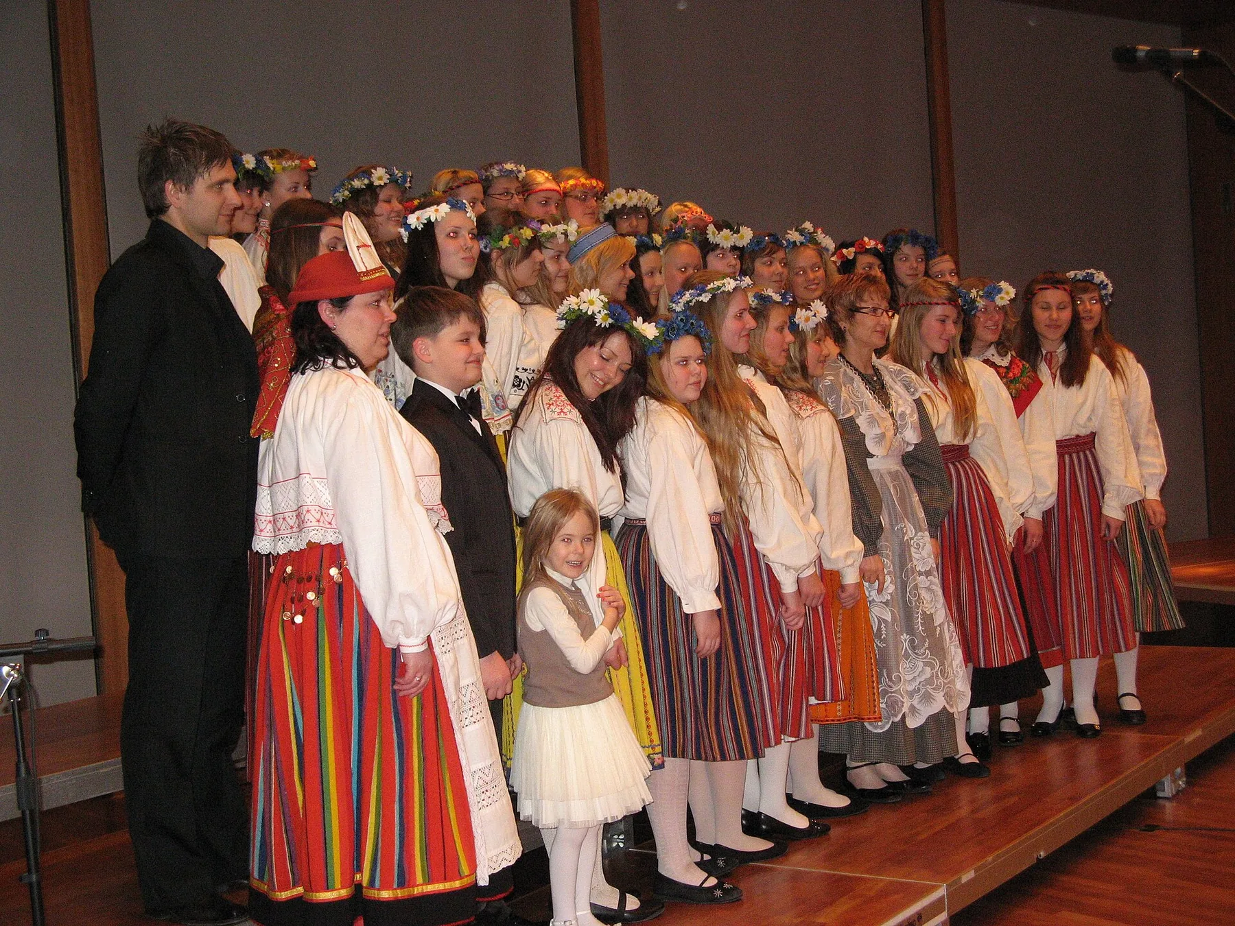 traditional choir with conductor traditional choir with conductor