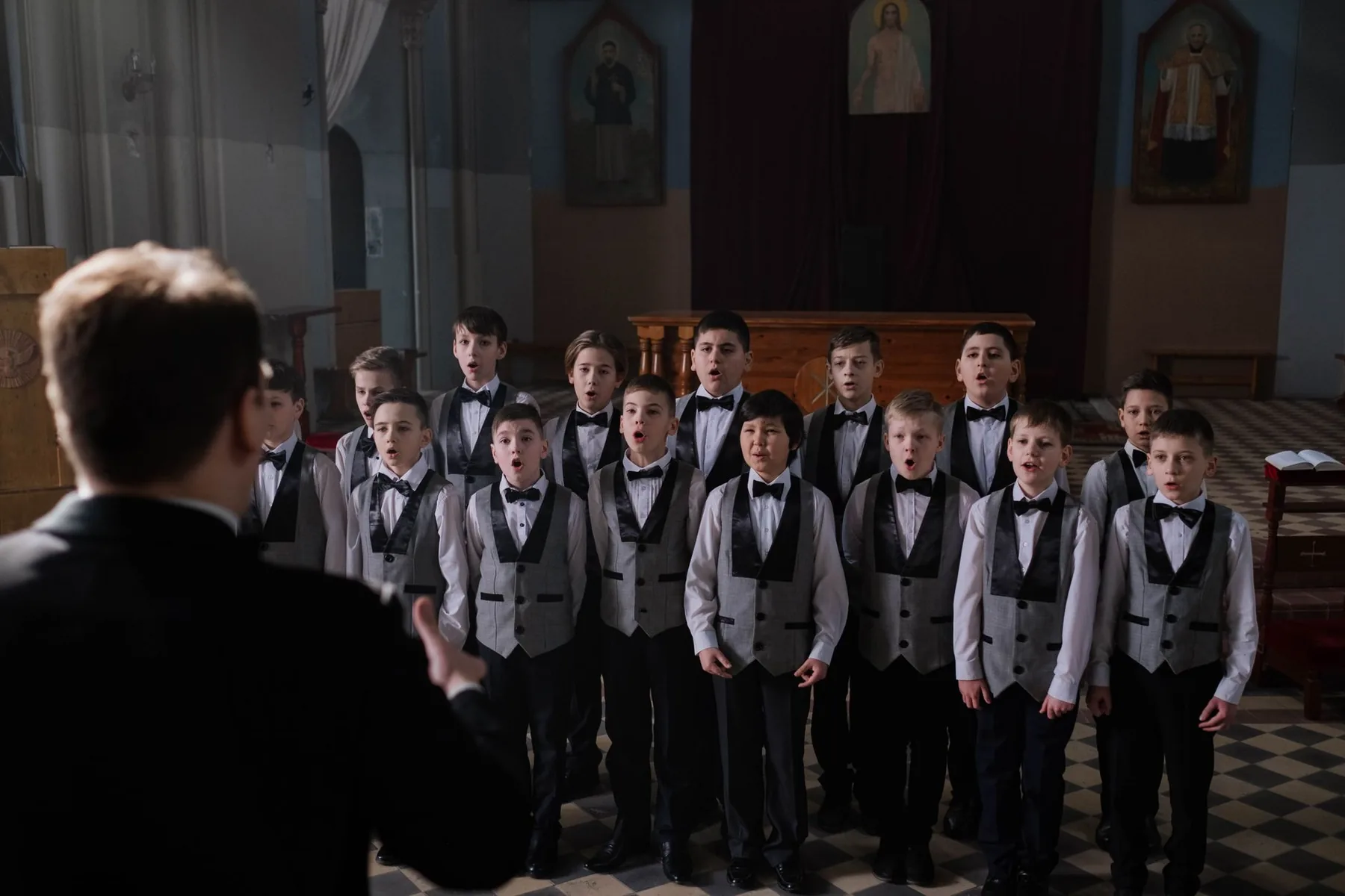 elegant suits for a boys choir