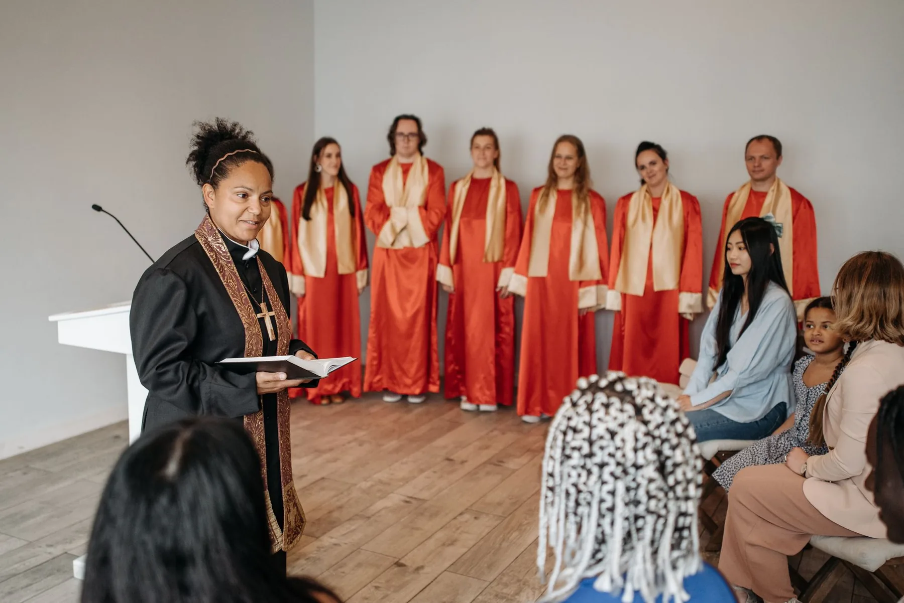 red robes for a modern choir