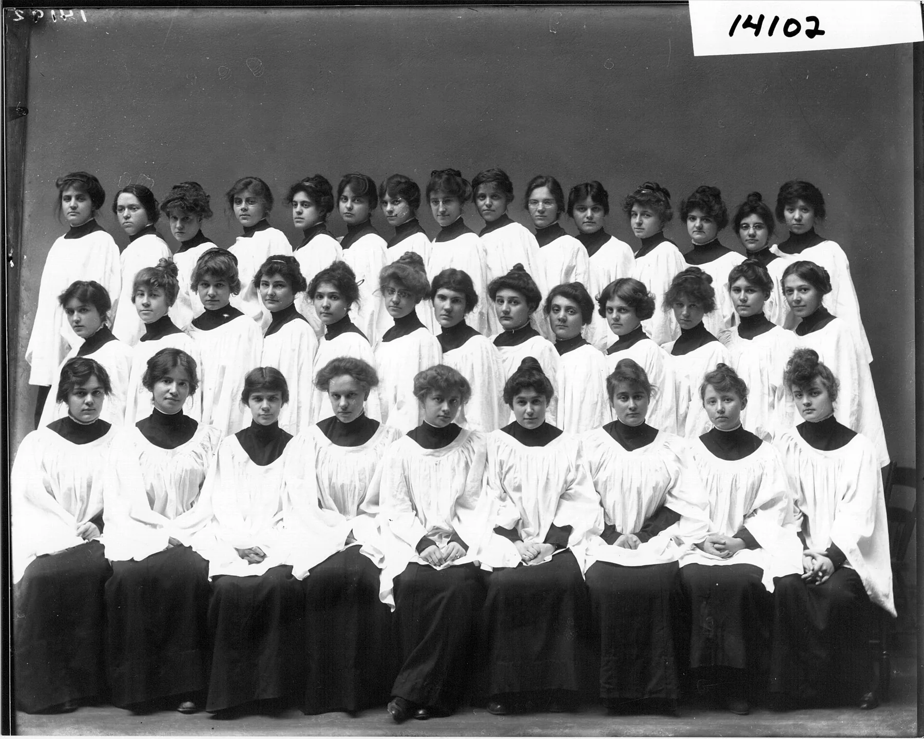 choir of women singers in costume choir of women singers in costume