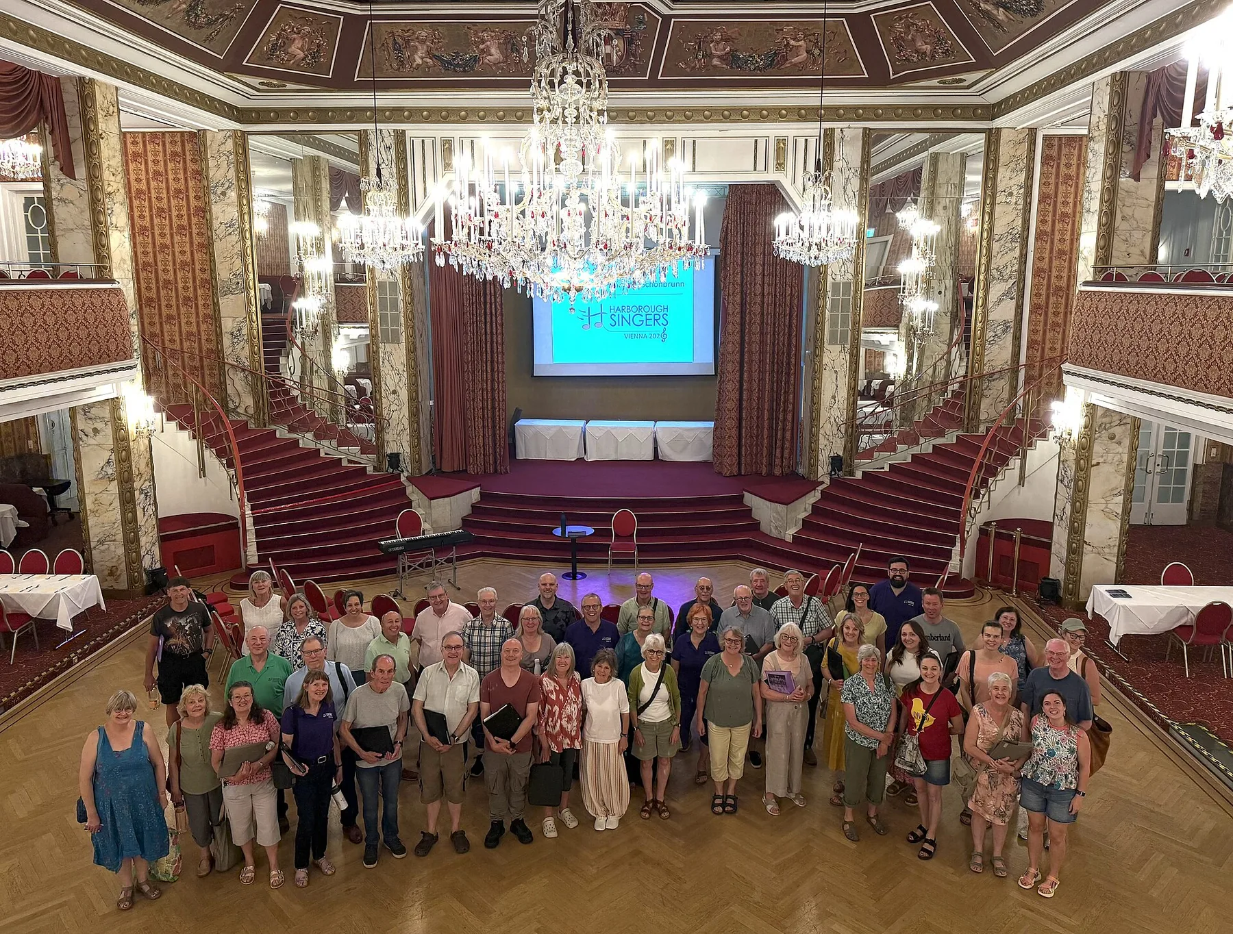Choir gathered in a concert hall Choir gathered in a concert hall