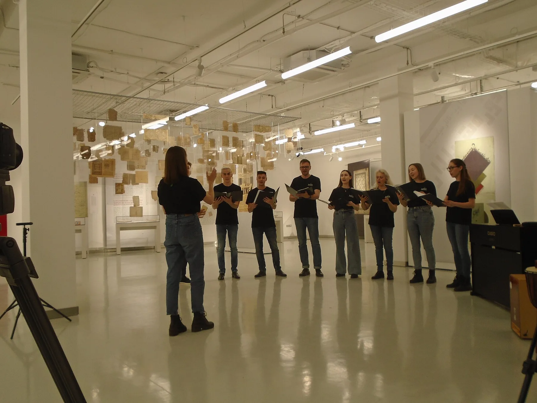 choral group in public performance