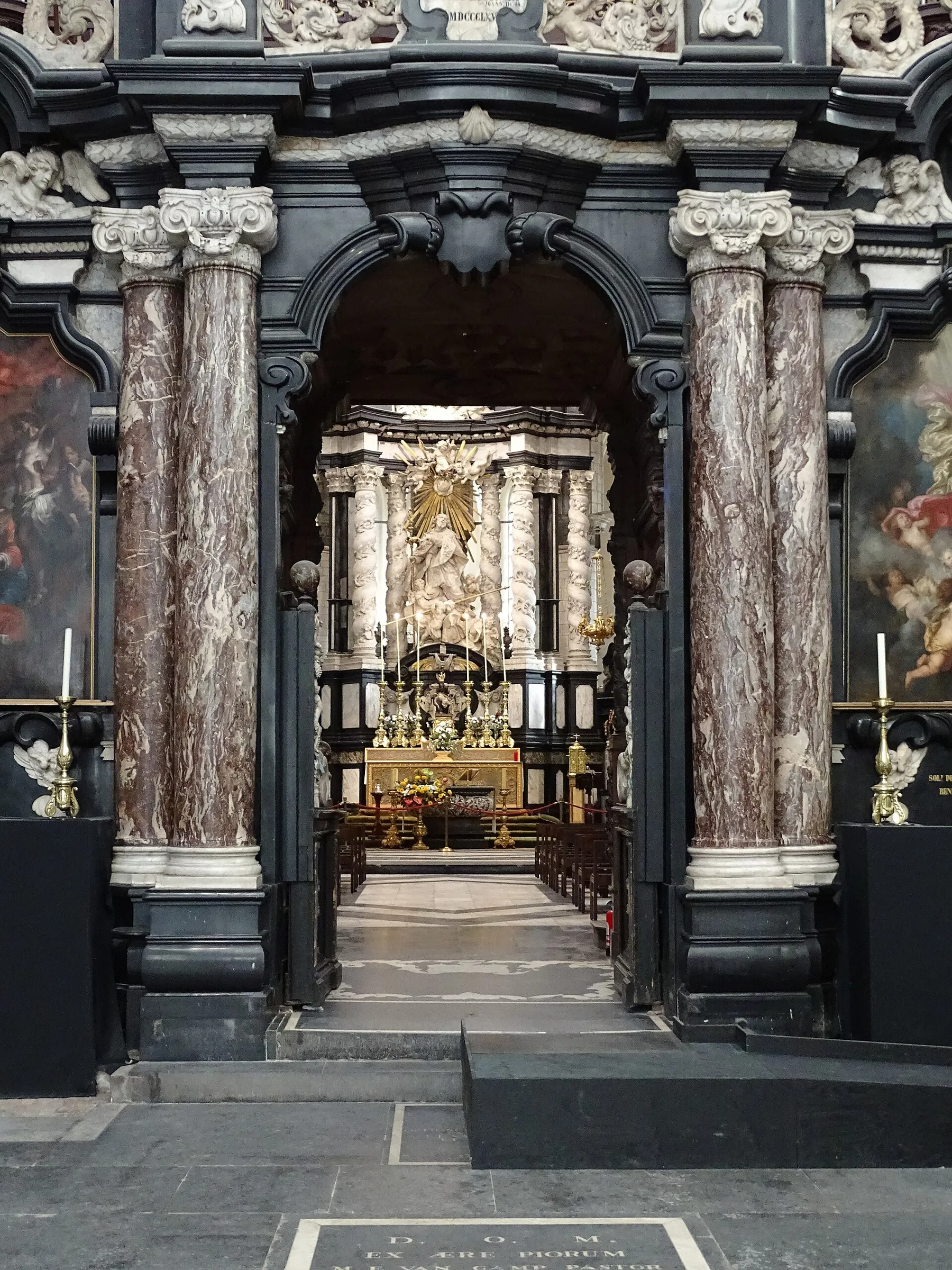 Église baroque pour performance de chorale