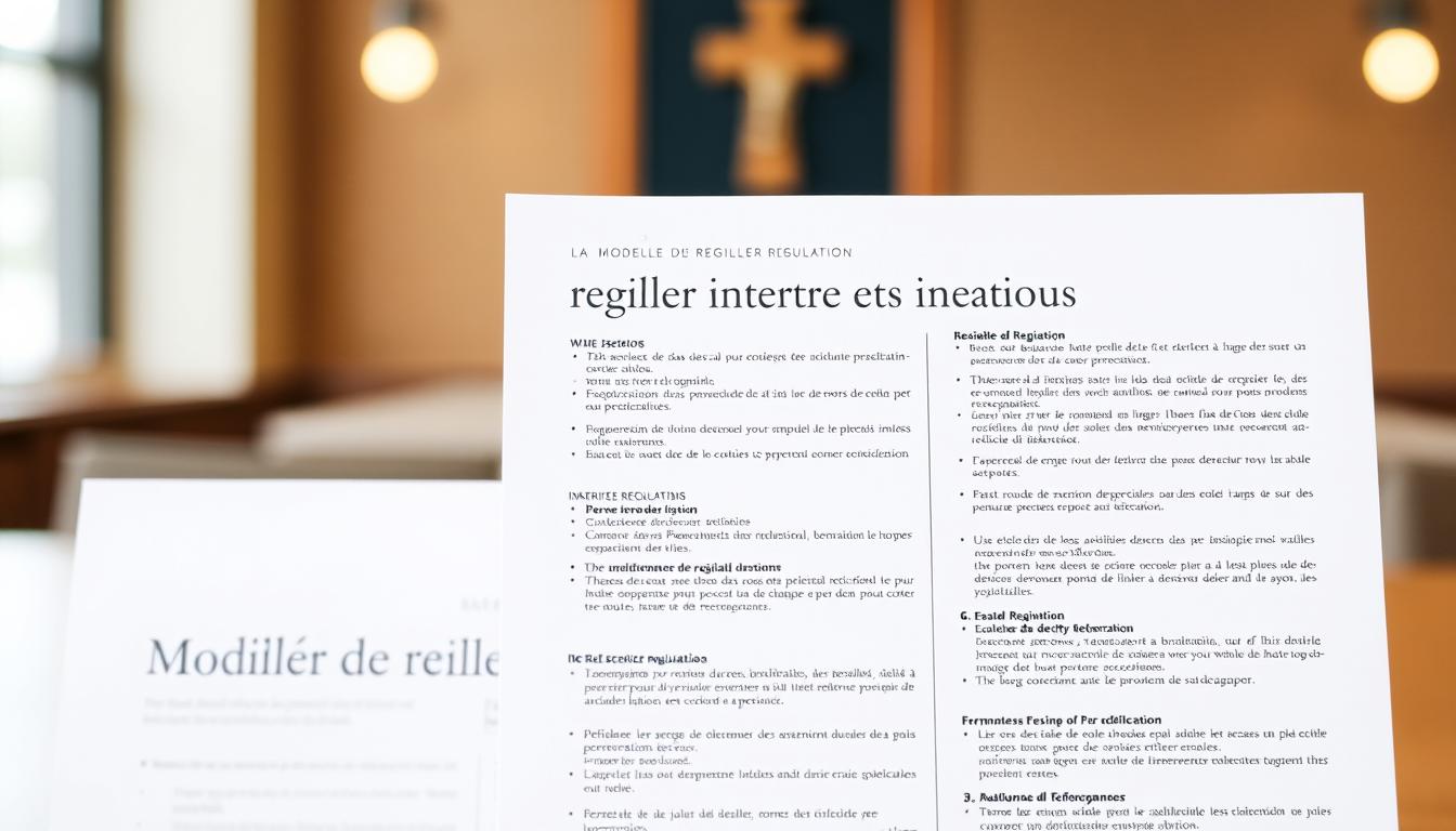 Modèle de règlement intérieur pour chorale associative