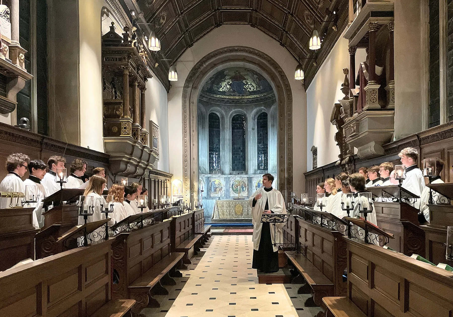 wedding choir in a chapel wedding choir in a chapel