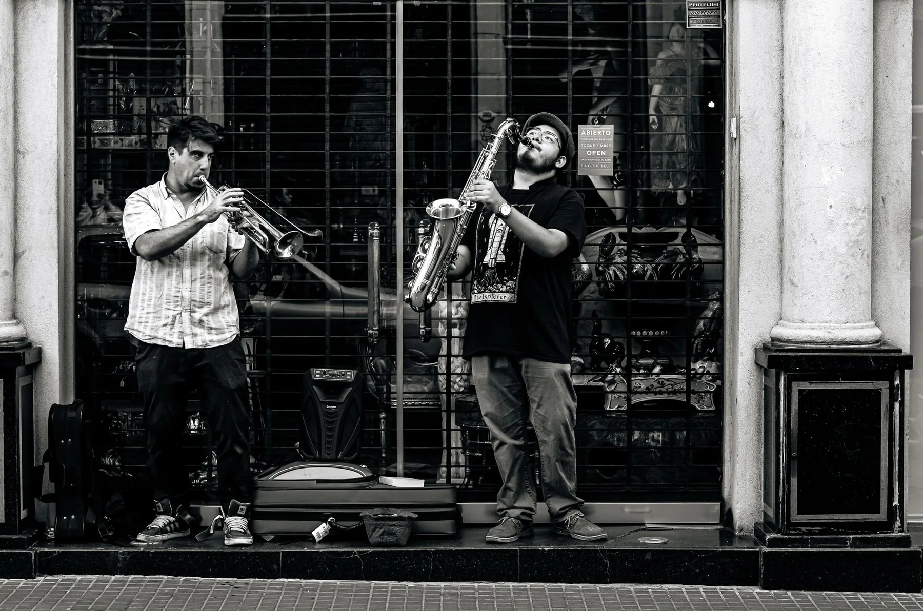 Musiciens de rue avec cuivres Musiciens de rue avec cuivres