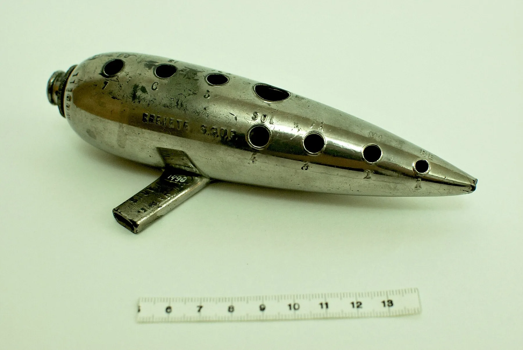 Ocarina métallique douze trous avec doigtés Ocarina métallique douze trous avec doigtés